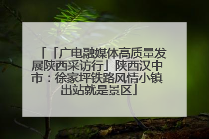 「广电融媒体高质量发展陕西采访行」陕西汉中市：徐家坪铁路风情小镇 出站就是景区