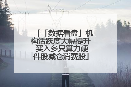 「数据看盘」机构活跃度大幅提升 买入多只算力硬件股减仓消费股