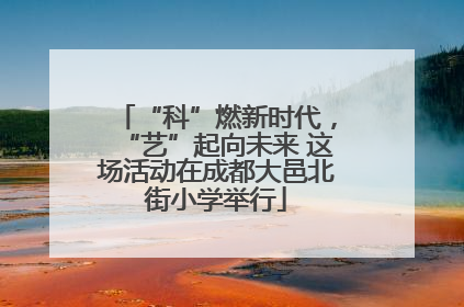 “科”燃新时代，“艺”起向未来 这场活动在成都大邑北街小学举行