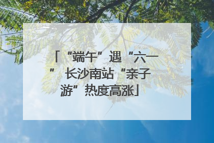 “端午”遇“六一” 长沙南站“亲子游”热度高涨