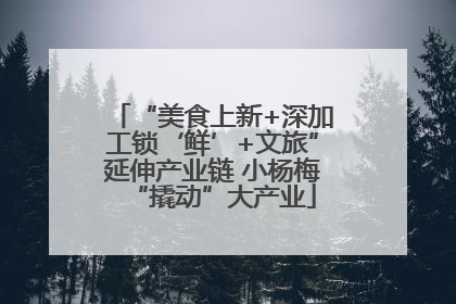 “美食上新+深加工锁‘鲜’+文旅”延伸产业链 小杨梅“撬动”大产业