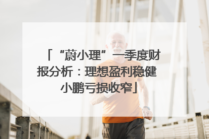 “蔚小理”一季度财报分析：理想盈利稳健 小鹏亏损收窄