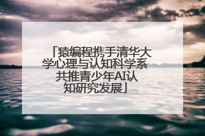 猿编程携手清华大学心理与认知科学系 共推青少年AI认知研究发展