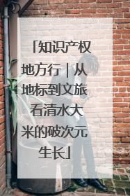 知识产权地方行｜从地标到文旅 看清水大米的破次元生长
