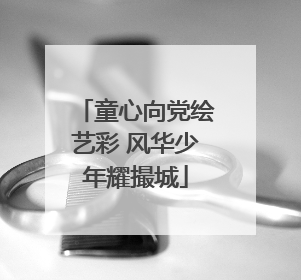 童心向党绘艺彩 风华少年耀撮城