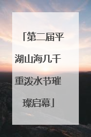 第二届平湖山海几千重泼水节璀璨启幕