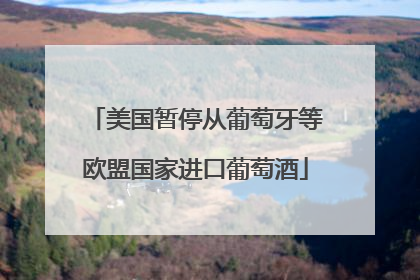 美国暂停从葡萄牙等欧盟国家进口葡萄酒