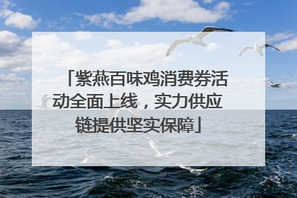 紫燕百味鸡消费券活动全面上线，实力供应链提供坚实保障