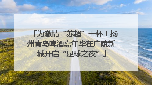 为激情“苏超”干杯！扬州青岛啤酒嘉年华在广陵新城开启“足球之夜”