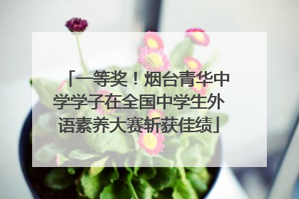 一等奖！烟台青华中学学子在全国中学生外语素养大赛斩获佳绩