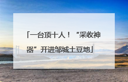 一台顶十人！“采收神器”开进邹城土豆地