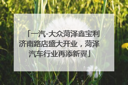 一汽-大众菏泽鑫宝利济南路店盛大开业，菏泽汽车行业再添新翼