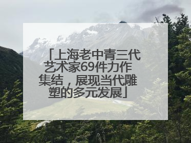 上海老中青三代艺术家69件力作集结，展现当代雕塑的多元发展