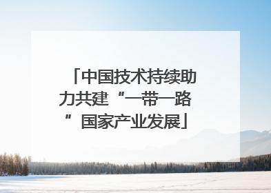 中国技术持续助力共建“一带一路”国家产业发展