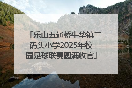 乐山五通桥牛华镇二码头小学2025年校园足球联赛圆满收官