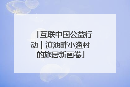互联中国公益行动｜滇池畔小渔村的旅居新画卷