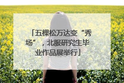 五棵松万达变“秀场”，北服研究生毕业作品展举行