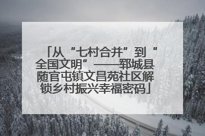 从“七村合并”到“全国文明”——郓城县随官屯镇文昌苑社区解锁乡村振兴幸福密码