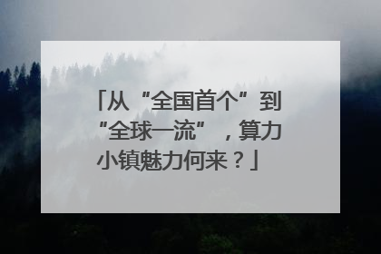 从“全国首个”到“全球一流”，算力小镇魅力何来？