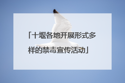 十堰各地开展形式多样的禁毒宣传活动