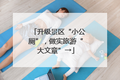 升级景区“小公厕”，做实旅游“大文章”→