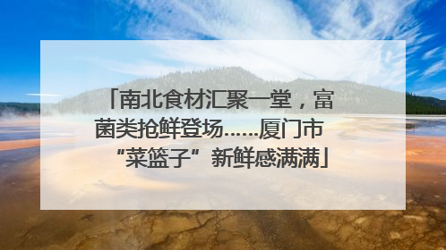 南北食材汇聚一堂，富菌类抢鲜登场……厦门市“菜篮子”新鲜感满满