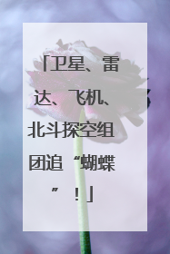 卫星、雷达、飞机、北斗探空组团追“蝴蝶”！