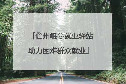 儋州峨蔓就业驿站助力困难群众就业