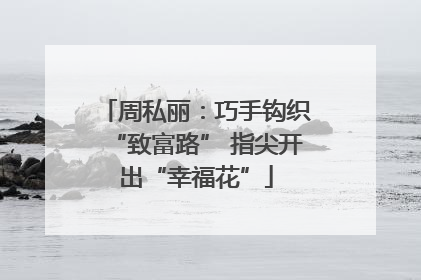 周私丽：巧手钩织“致富路” 指尖开出“幸福花”