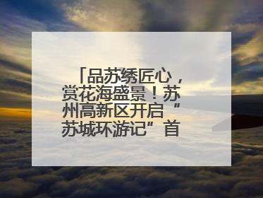 品苏绣匠心，赏花海盛景！苏州高新区开启“苏城环游记”首条非遗主题游