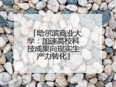 哈尔滨商业大学：加速高校科技成果向现实生产力转化