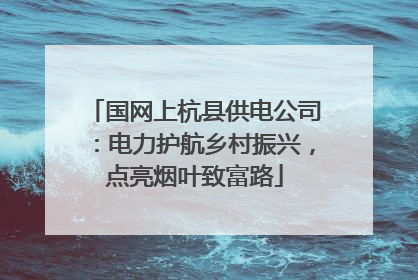 国网上杭县供电公司：电力护航乡村振兴，点亮烟叶致富路