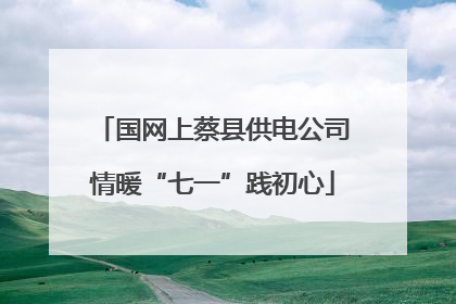 国网上蔡县供电公司情暖“七一”践初心