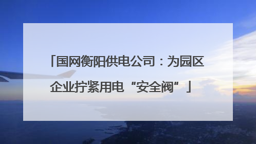 国网衡阳供电公司：为园区企业拧紧用电“安全阀”
