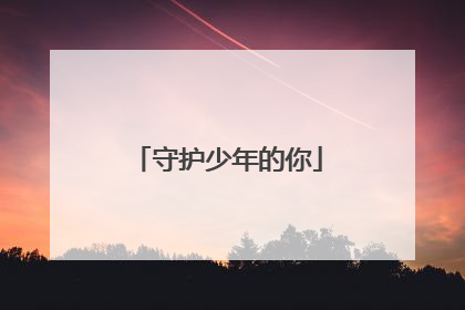 守护少年的你