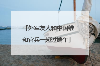 外军友人和中国维和官兵一起过端午