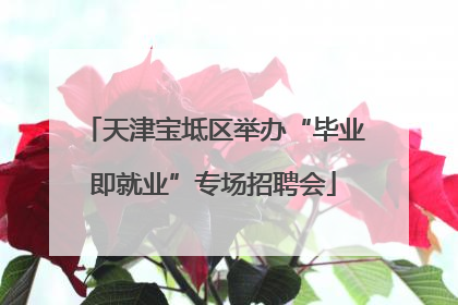 天津宝坻区举办“毕业即就业”专场招聘会