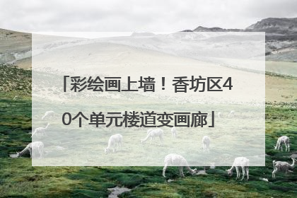 彩绘画上墙！香坊区40个单元楼道变画廊