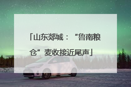 山东郯城：“鲁南粮仓”麦收接近尾声