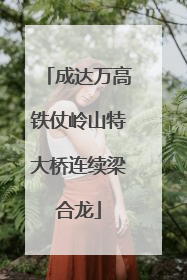 成达万高铁仗岭山特大桥连续梁合龙