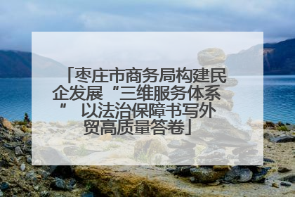 枣庄市商务局构建民企发展“三维服务体系” 以法治保障书写外贸高质量答卷