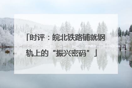 时评：皖北铁路铺就钢轨上的“振兴密码”