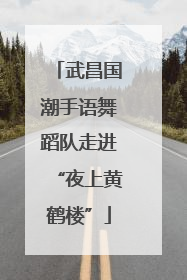 武昌国潮手语舞蹈队走进“夜上黄鹤楼”