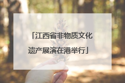 江西省非物质文化遗产展演在港举行