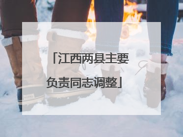 江西两县主要负责同志调整