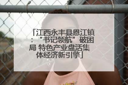 江西永丰县恩江镇：“书记领航”破困局 特色产业盘活集体经济新引擎