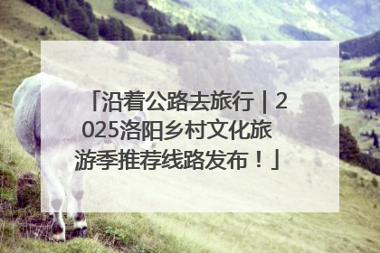 沿着公路去旅行｜2025洛阳乡村文化旅游季推荐线路发布！