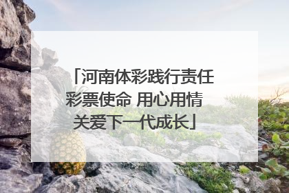 河南体彩践行责任彩票使命 用心用情关爱下一代成长
