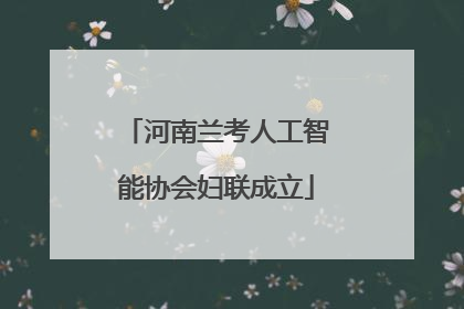 河南兰考人工智能协会妇联成立