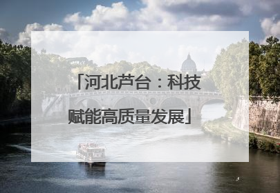 河北芦台：科技赋能高质量发展